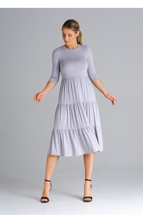 Sukienka Model M943 Light Grey - Figl Figl Sukienka Model M943 Light Grey - Figl Figl