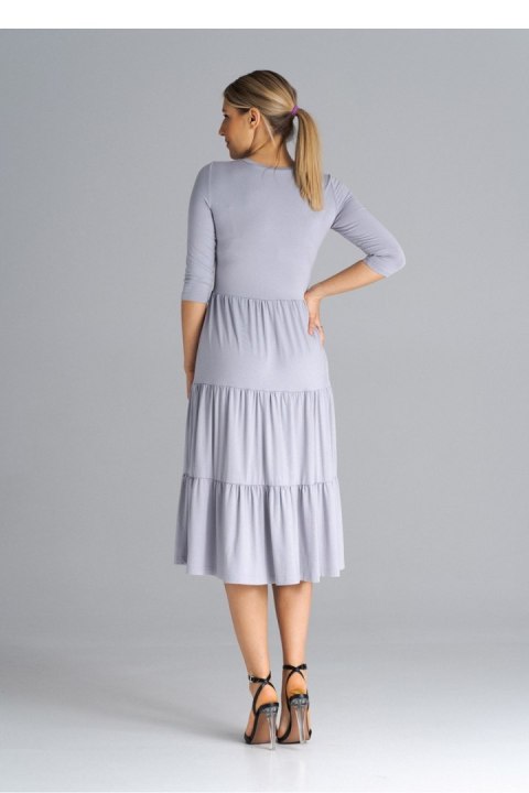 Sukienka Model M943 Light Grey - Figl Figl Sukienka Model M943 Light Grey - Figl Figl