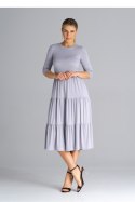 Sukienka Model M943 Light Grey - Figl Figl Sukienka Model M943 Light Grey - Figl Figl