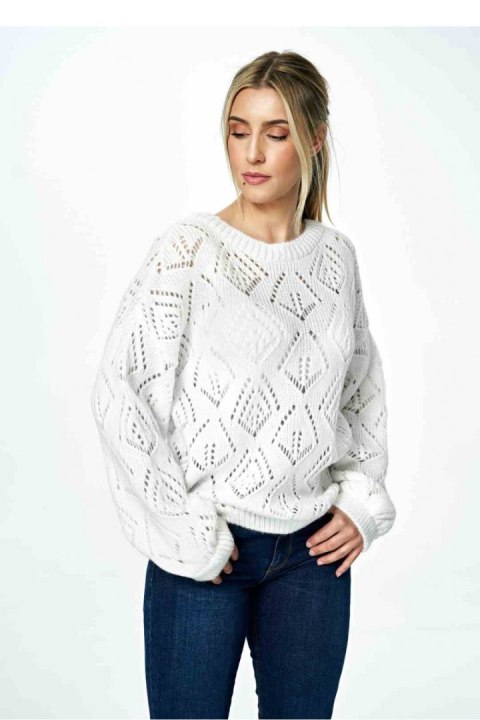 Sweter Damski Model M887 Ecru - Figl Figl Sweter Damski Model M887 Ecru - Figl Figl