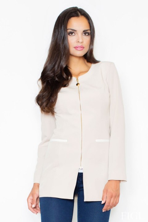 Żakiet Model M409 Beige - Figl Figl Żakiet Model M409 Beige - Figl Figl
