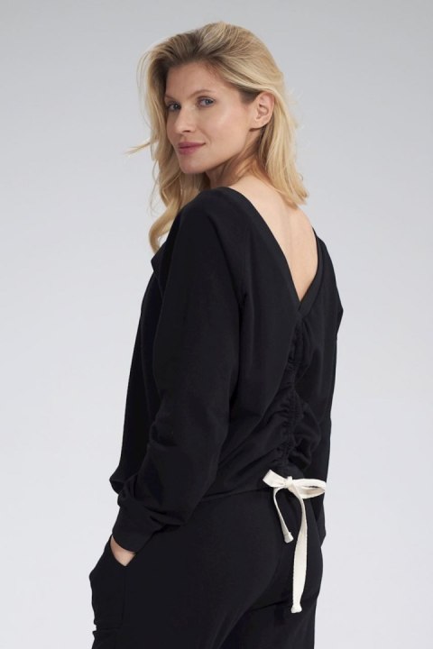 Bluza Damska Model M799 Black - Figl Figl Bluza Damska Model M799 Black - Figl Figl