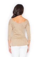 Bluzka Model 233 Beige - Figl Figl
