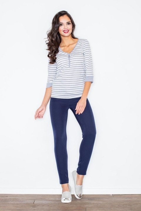 Bluzka Model 289 Grey - Figl Figl Bluzka Model 289 Grey - Figl Figl