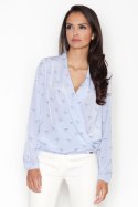 Bluzka Model 371 Blue - Figl Figl Bluzka Model 371 Blue - Figl Figl