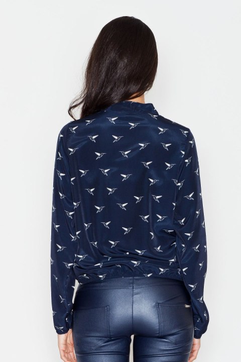 Bluzka Model 371 Navy - Figl Figl Bluzka Model 371 Navy - Figl Figl