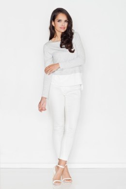 Bluzka Model 374 Light Grey - Figl Figl
