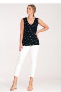 Bluzka Model M1076 Navy - Figl Figl Bluzka Model M1076 Navy - Figl Figl