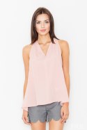 Bluzka Model M480 Light Pink - Figl Figl Bluzka Model M480 Light Pink - Figl Figl