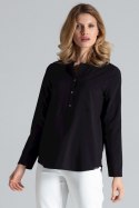 Bluzka Model M663 Black - Figl Figl Bluzka Model M663 Black - Figl Figl