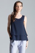 Bluzka Model M679 Navy - Figl Figl Bluzka Model M679 Navy - Figl Figl