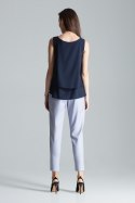 Bluzka Model M679 Navy - Figl Figl Bluzka Model M679 Navy - Figl Figl