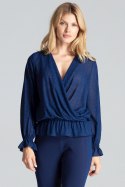 Bluzka Model M690 Navy - Figl Figl Bluzka Model M690 Navy - Figl Figl