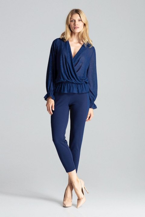 Bluzka Model M690 Navy - Figl Figl Bluzka Model M690 Navy - Figl Figl
