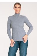 Golf Damski Model M1058 Grey - Figl Figl Golf Damski Model M1058 Grey - Figl Figl