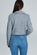 Kurtka Damska Model M607 Grey - Figl Figl Kurtka Damska Model M607 Grey - Figl Figl