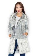 Płaszcz Damski Model M507 Grey - Figl Figl Płaszcz Damski Model M507 Grey - Figl Figl