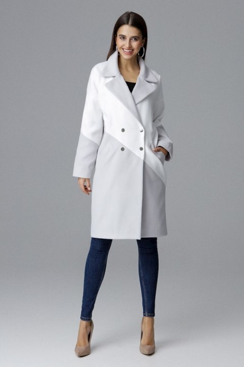Płaszcz Damski Model M626 Grey/White - Figl Figl