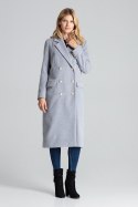 Płaszcz Damski Model M681 Grey - Figl Figl Płaszcz Damski Model M681 Grey - Figl Figl
