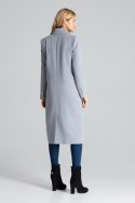 Płaszcz Damski Model M681 Grey - Figl Figl Płaszcz Damski Model M681 Grey - Figl Figl