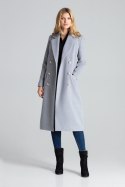 Płaszcz Damski Model M681 Grey - Figl Figl Płaszcz Damski Model M681 Grey - Figl Figl
