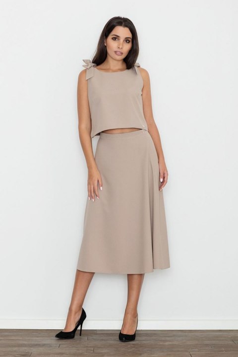 Spódnica Komplet Model M578 Beige - Figl Figl Spódnica Komplet Model M578 Beige - Figl Figl