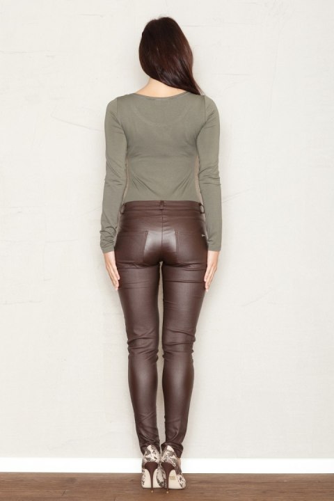 Spodnie Damskie Model 361 Brown - Figl Figl Spodnie Damskie Model 361 Brown - Figl Figl
