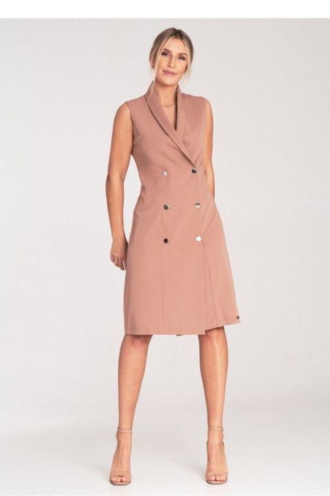 Sukienka Model M1067 Beige - Figl Figl Sukienka Model M1067 Beige - Figl Figl