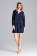 Sukienka Model M661 Navy - Figl Figl Sukienka Model M661 Navy - Figl Figl