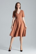 Sukienka Model M673 Brown - Figl Figl Sukienka Model M673 Brown - Figl Figl
