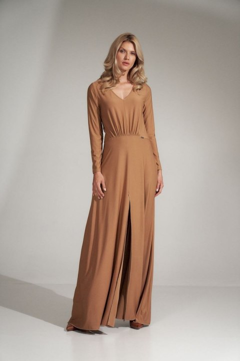 Sukienka Model M727 Beige - Figl Figl Sukienka Model M727 Beige - Figl Figl
