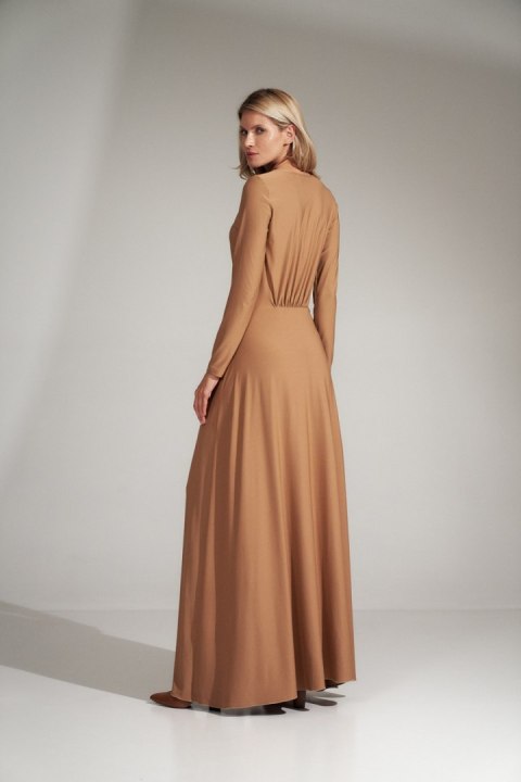 Sukienka Model M727 Beige - Figl Figl Sukienka Model M727 Beige - Figl Figl