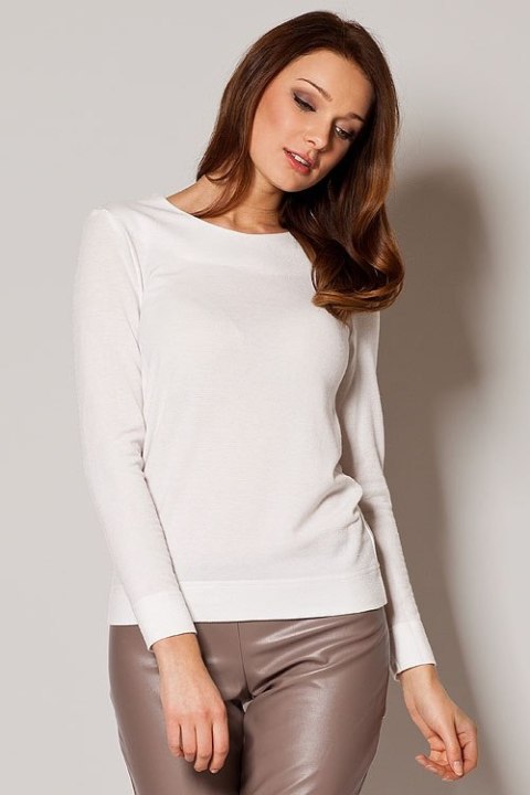 Sweter Damski Model 244 Ecru - Figl Figl Sweter Damski Model 244 Ecru - Figl Figl