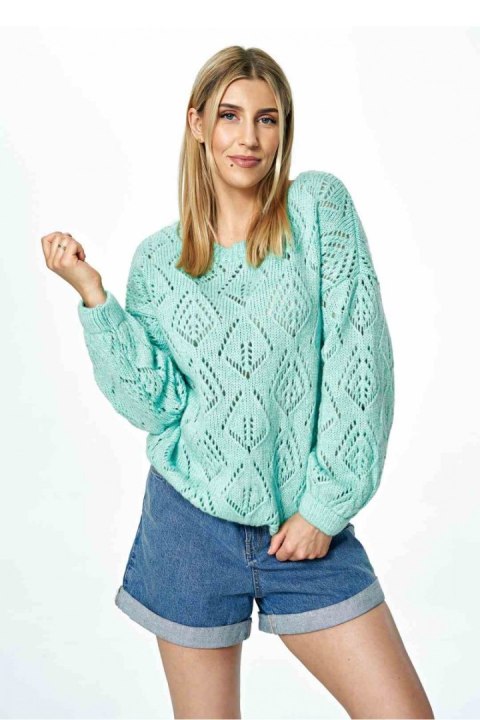 Sweter Damski Model M887 Mint - Figl Figl Sweter Damski Model M887 Mint - Figl Figl