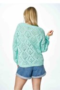Sweter Damski Model M887 Mint - Figl Figl Sweter Damski Model M887 Mint - Figl Figl