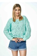 Sweter Damski Model M887 Mint - Figl Figl Sweter Damski Model M887 Mint - Figl Figl