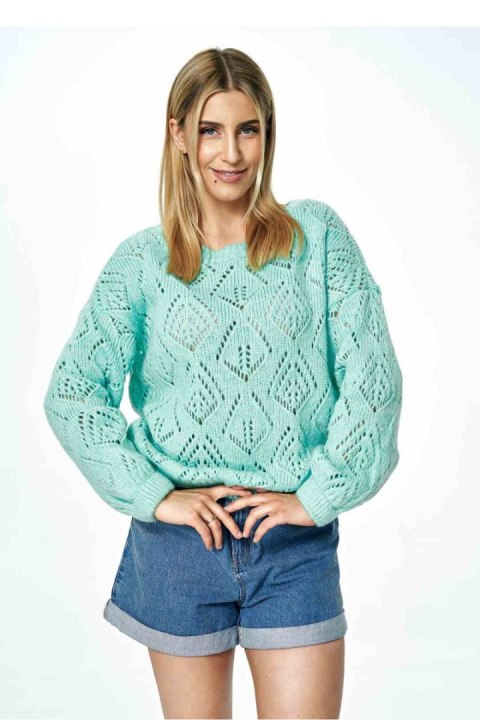 Sweter Damski Model M887 Mint - Figl Figl Sweter Damski Model M887 Mint - Figl Figl