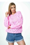 Sweter Damski Model M887 Pink - Figl Figl Sweter Damski Model M887 Pink - Figl Figl