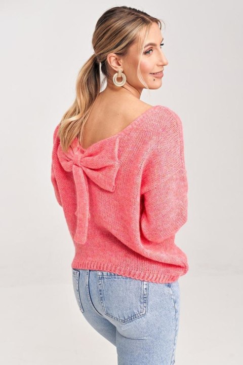 Sweter Damski Model M993 Coral - Figl Figl Sweter Damski Model M993 Coral - Figl Figl