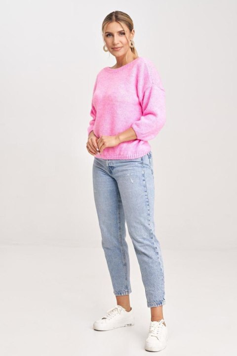 Sweter Damski Model M993 Light Pink - Figl Figl Sweter Damski Model M993 Light Pink - Figl Figl
