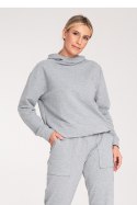 Bluza Damska Model M1034 Grey - Figl Figl Bluza Damska Model M1034 Grey - Figl Figl