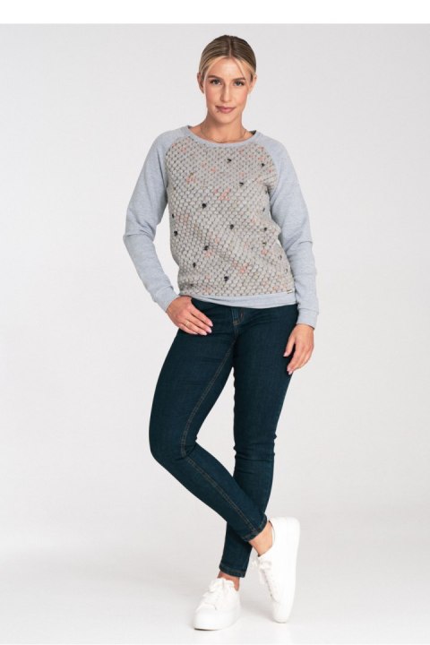 Bluza Damska Model M1046 Grey - Figl Figl Bluza Damska Model M1046 Grey - Figl Figl
