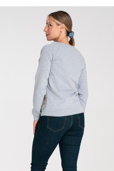 Bluza Damska Model M1046 Grey - Figl Figl Bluza Damska Model M1046 Grey - Figl Figl