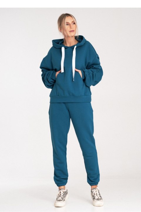 Bluza Damska Model M1055 Blue - Figl Figl Bluza Damska Model M1055 Blue - Figl Figl