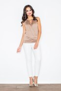 Bluzka Model 337 Beige - Figl Figl