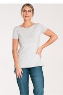 Bluzka Model M1051 Light Grey - Figl Figl Bluzka Model M1051 Light Grey - Figl Figl
