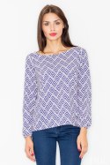 Bluzka Model M520 Wzór 33 Multicolor - Figl Figl Bluzka Model M520 Wzór 33 Multicolor - Figl Figl