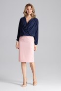 Bluzka Model M659 Navy - Figl Figl Bluzka Model M659 Navy - Figl Figl