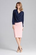Bluzka Model M659 Navy - Figl Figl Bluzka Model M659 Navy - Figl Figl