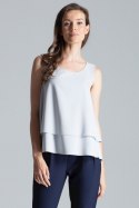 Bluzka Model M679 Grey - Figl Figl Bluzka Model M679 Grey - Figl Figl